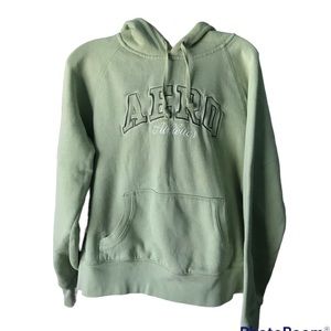 Y2K aero Sage green hoodie